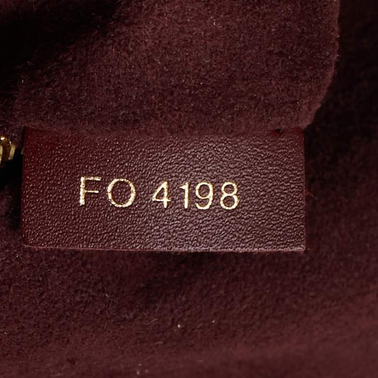 Pre Owned Louis Vuitton Bordeaux Monogram Canvas Flower Hobo Bag