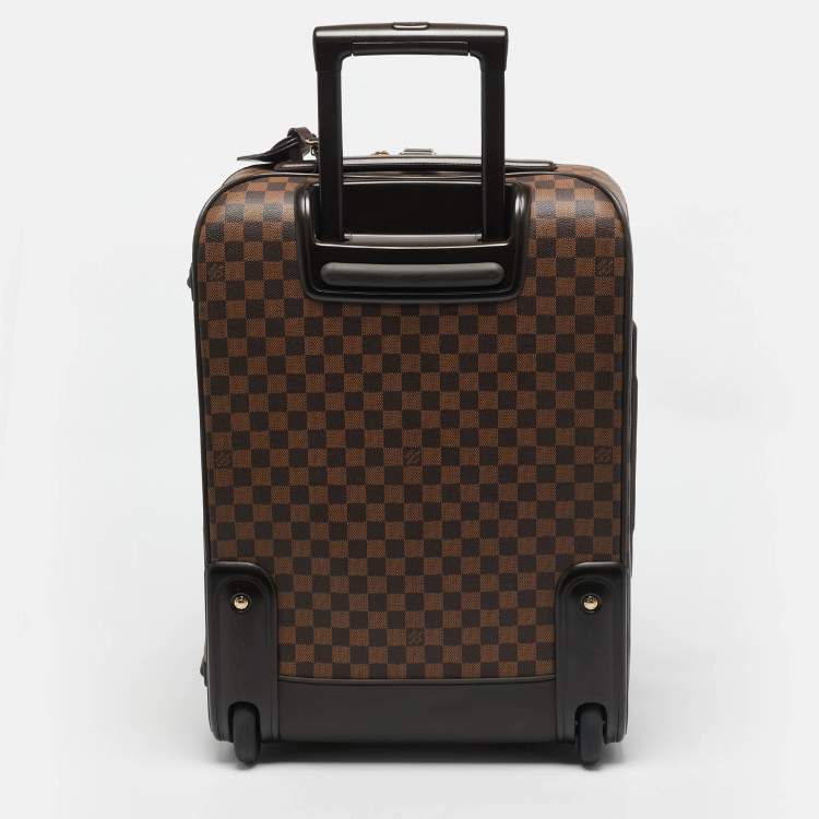 Pre Owned Louis Vuitton Damier Ebene Canvas Business Pegase 55 Luggage