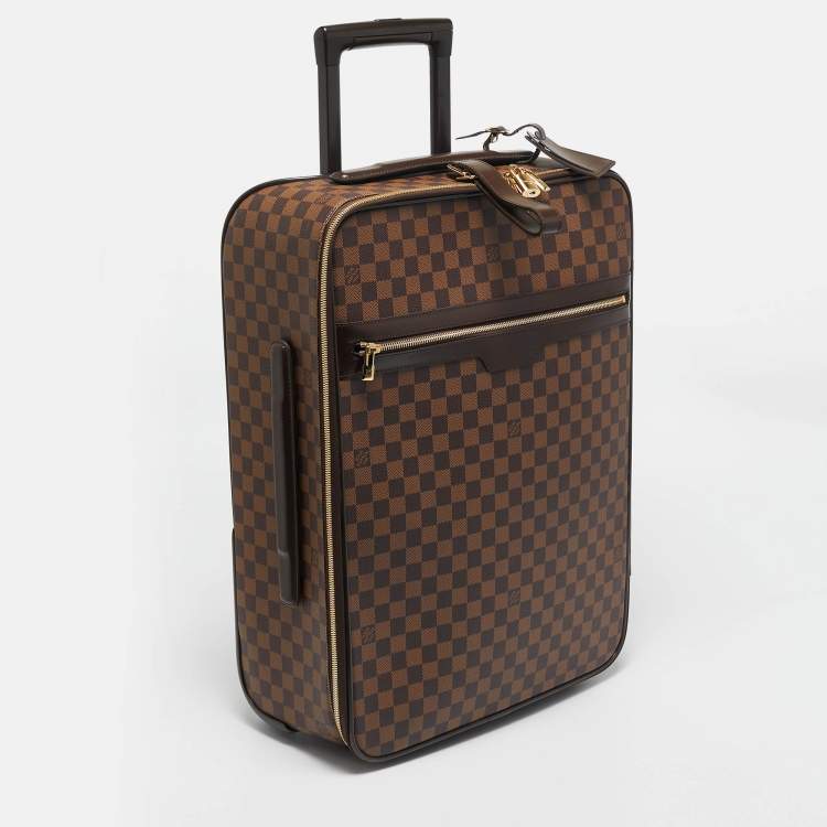 Pre Owned Louis Vuitton Damier Ebene Canvas Business Pegase 55 Luggage