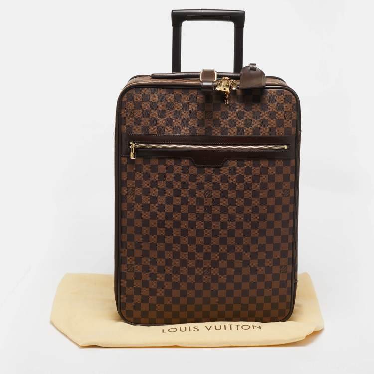 Pre Owned Louis Vuitton Damier Ebene Canvas Business Pegase 55 Luggage