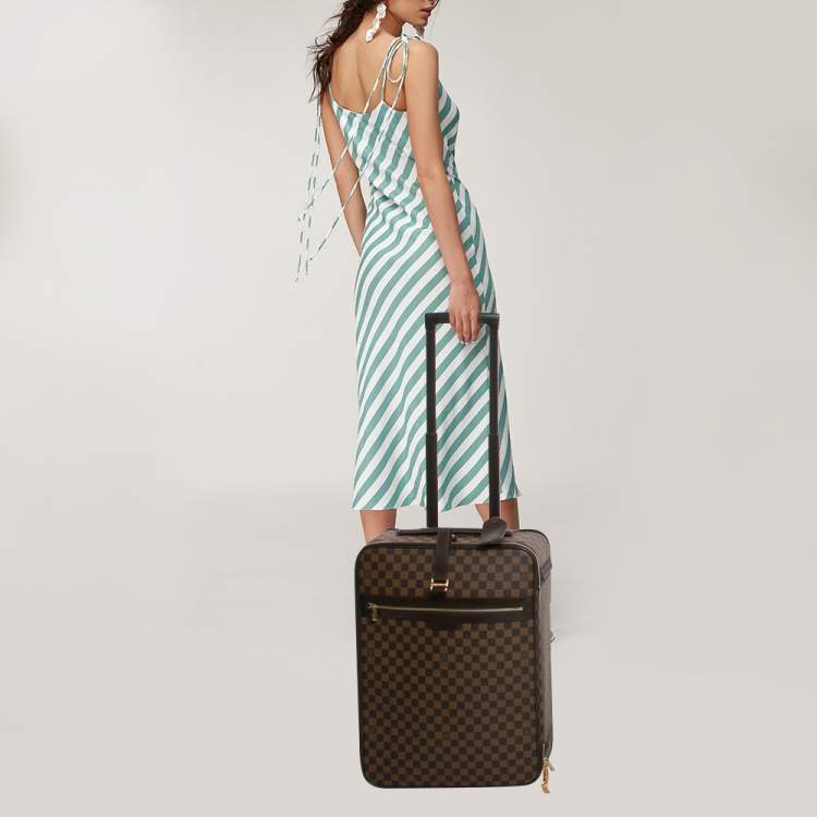 Pre Owned Louis Vuitton Damier Ebene Canvas Business Pegase 55 Luggage