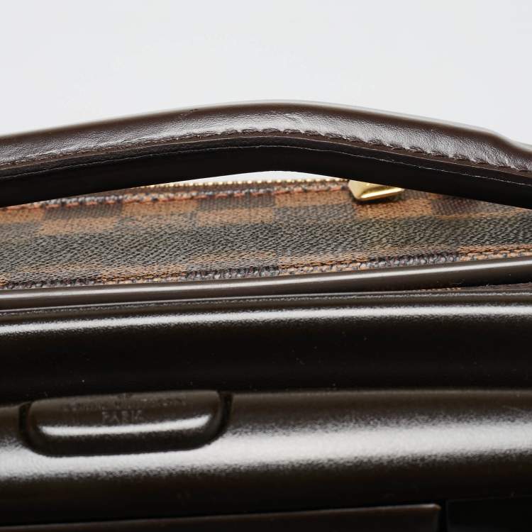 Pre Owned Louis Vuitton Damier Ebene Canvas Business Pegase Legere 55 Luggage