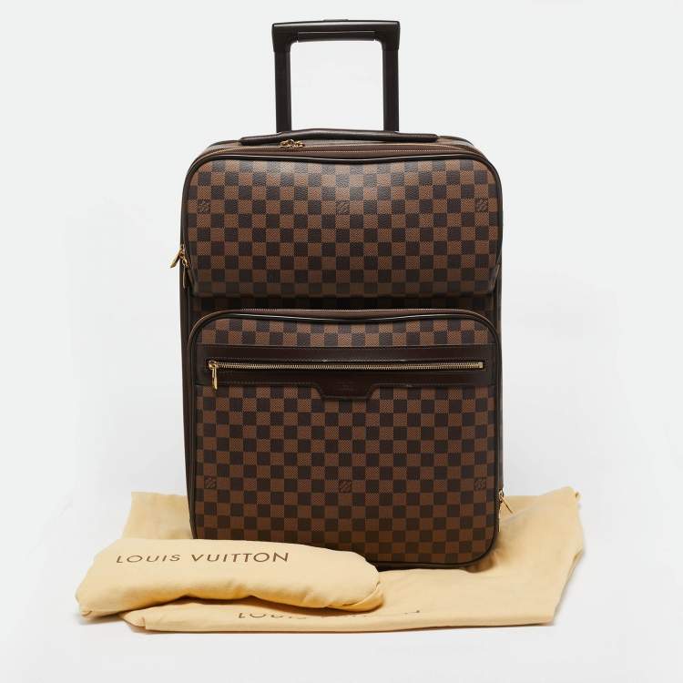 Pre Owned Louis Vuitton Damier Ebene Canvas Business Pegase Legere 55 Luggage