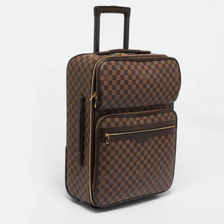 Pre Owned Louis Vuitton Damier Ebene Canvas Business Pegase Legere 55 Luggage