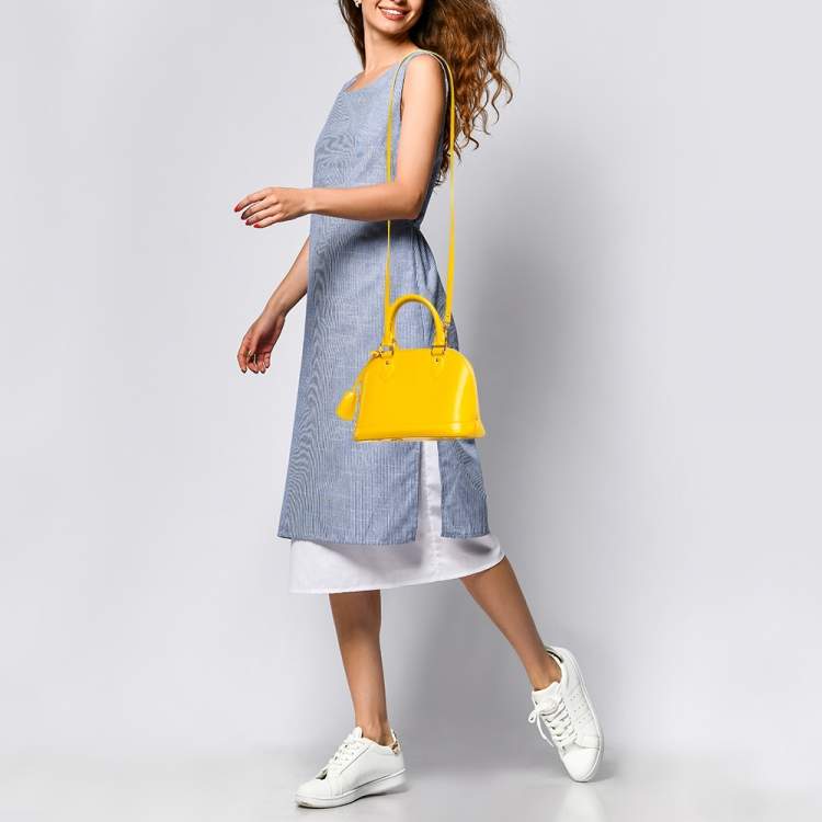 Pre Owned Louis Vuitton Mimosa Epi Leather Alma BB Bag