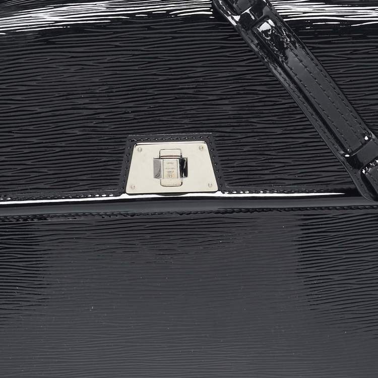 Pre Owned Louis Vuitton Black Electric Epi Leather Sevigne GM Bag