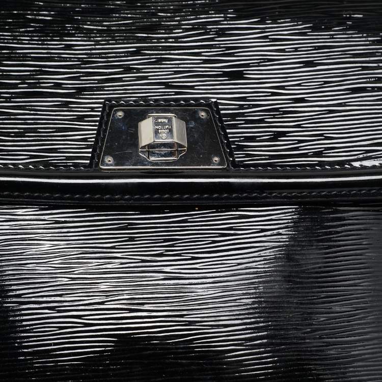 Pre Owned Louis Vuitton Black Electric Epi Leather Sevigne GM Bag