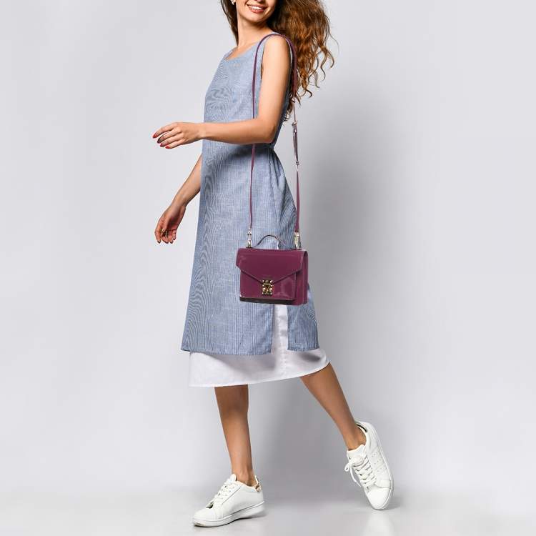 مملوكة مسبقًا Louis Vuitton Amethyst Vernis Monceau BB Bag