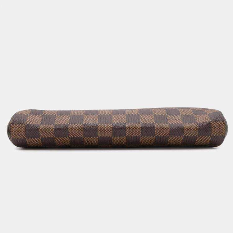Pre Owned Louis Vuitton Brown Damier Ebene Canvas Eva Bag