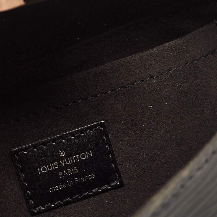 Pre Owned Louis Vuitton Black Epi Leather Montaigne Clutch Bag