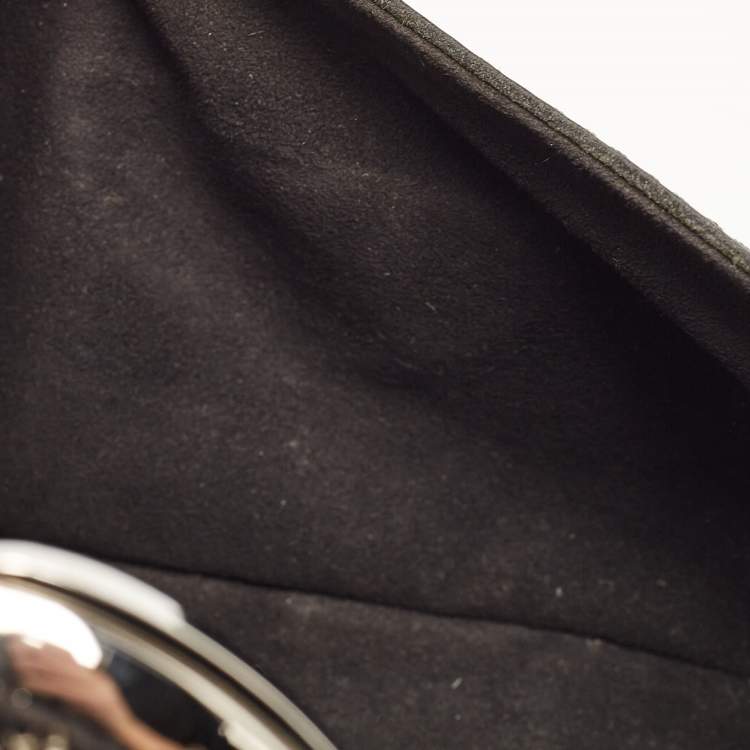 Pre Owned Louis Vuitton Black Epi Leather Montaigne Clutch Bag