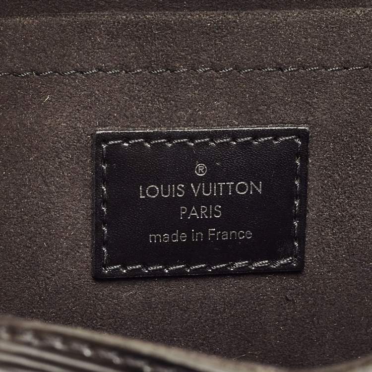 Pre Owned Louis Vuitton Black Epi Leather Montaigne Clutch Bag