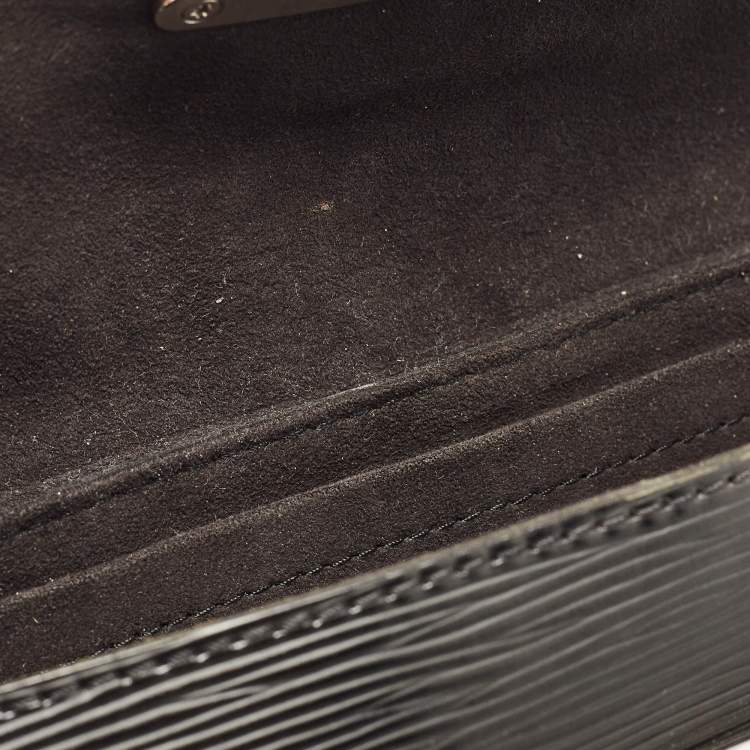 Pre Owned Louis Vuitton Black Epi Leather Montaigne Clutch Bag
