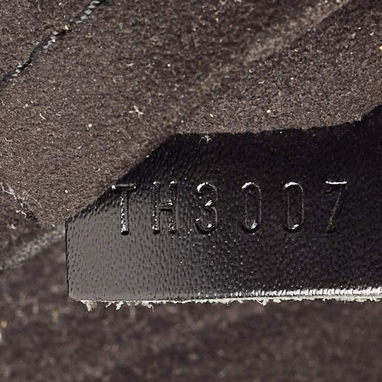 Pre Owned Louis Vuitton Black Epi Leather Montaigne Clutch Bag