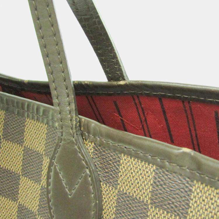 Pre Owned Louis Vuitton Damier Ebene Canvas Neverfull MM Tote Bag