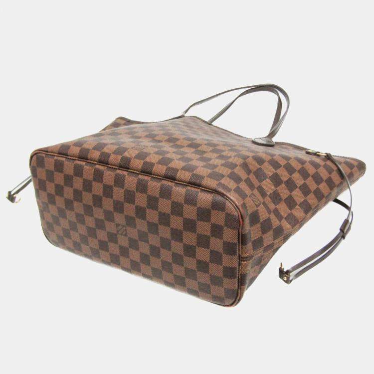 Pre Owned Louis Vuitton Damier Ebene Canvas Neverfull MM Tote Bag