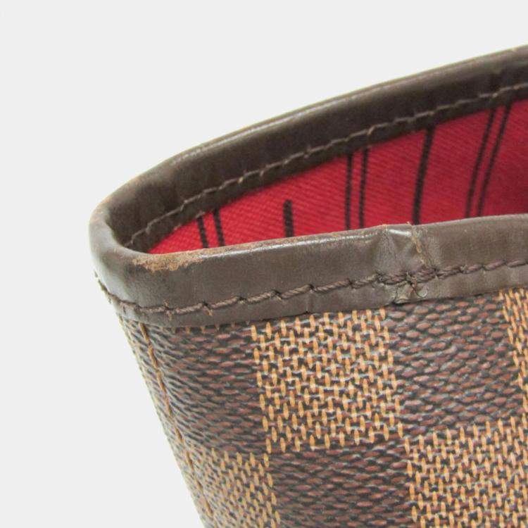 Pre Owned Louis Vuitton Damier Ebene Canvas Neverfull MM Tote Bag
