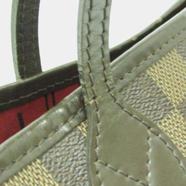 Pre Owned Louis Vuitton Damier Ebene Canvas Neverfull MM Tote Bag