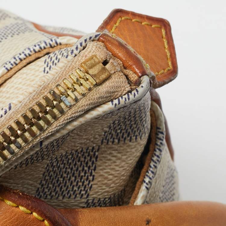 Pre Owned Louis Vuitton Damier Azur Canvas Figheri PM Bag
