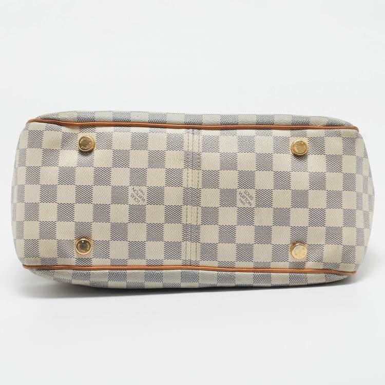 Pre Owned Louis Vuitton Damier Azur Canvas Figheri PM Bag