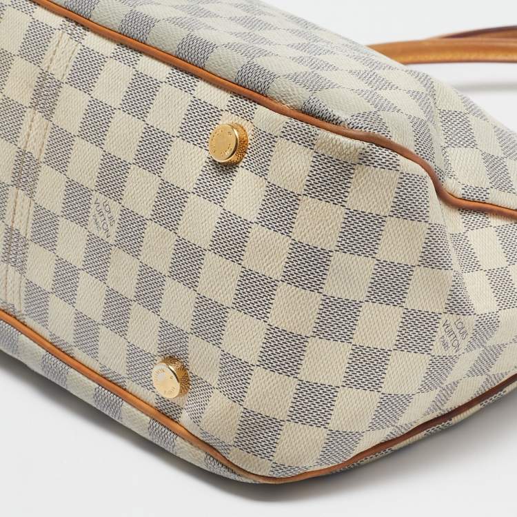 Pre Owned Louis Vuitton Damier Azur Canvas Figheri PM Bag