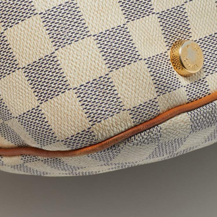 Pre Owned Louis Vuitton Damier Azur Canvas Figheri PM Bag