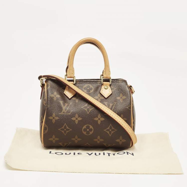Pre Owned Louis Vuitton Monogram Canvas Nano Speedy Bag