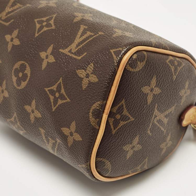 Pre Owned Louis Vuitton Monogram Canvas Nano Speedy Bag