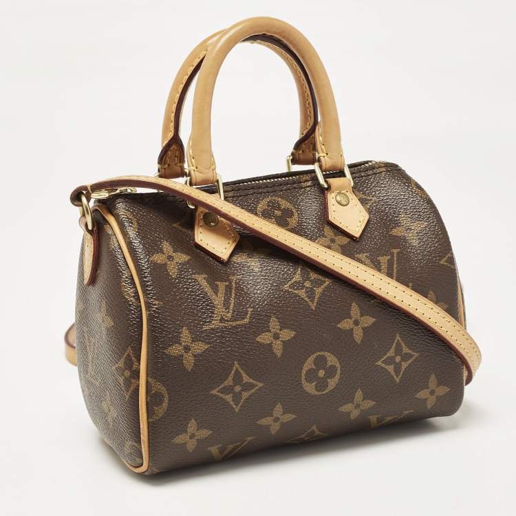 Pre Owned Louis Vuitton Monogram Canvas Nano Speedy Bag