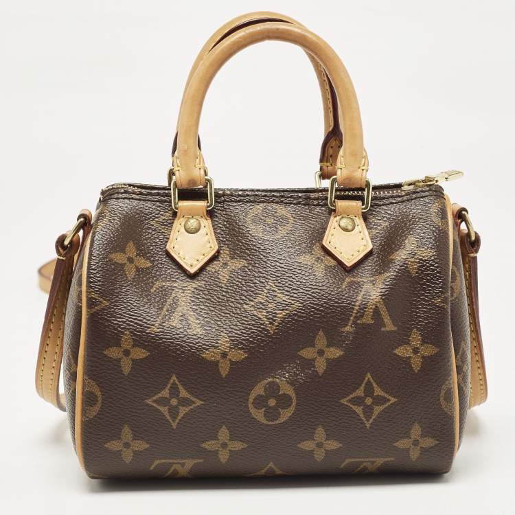 Pre Owned Louis Vuitton Monogram Canvas Nano Speedy Bag