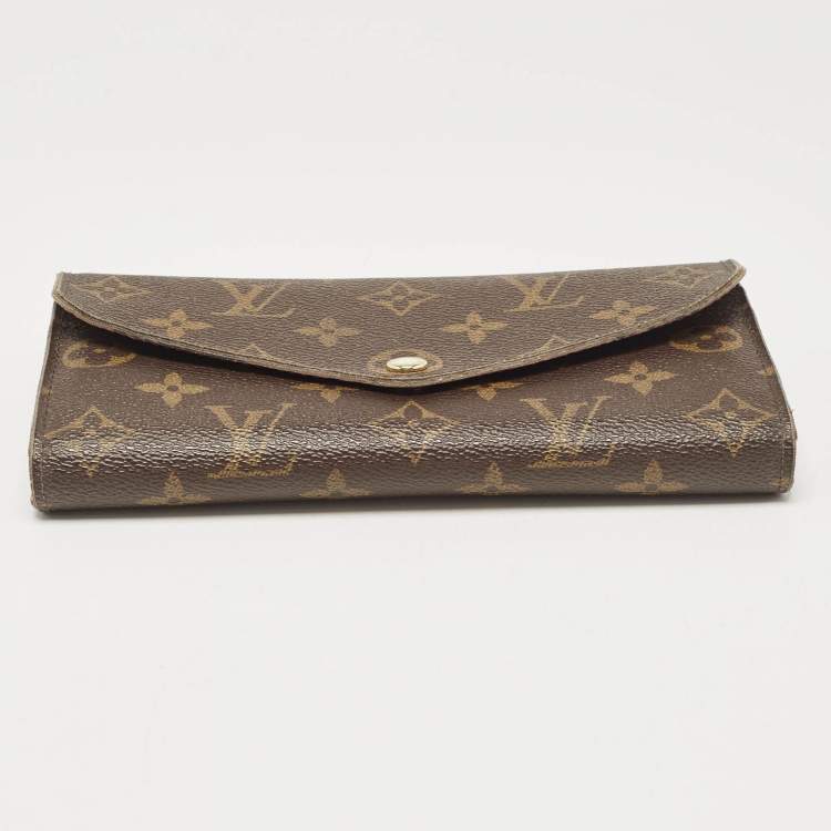 Pre Owned Louis Vuitton Monogram Canvas Sarah Wallet