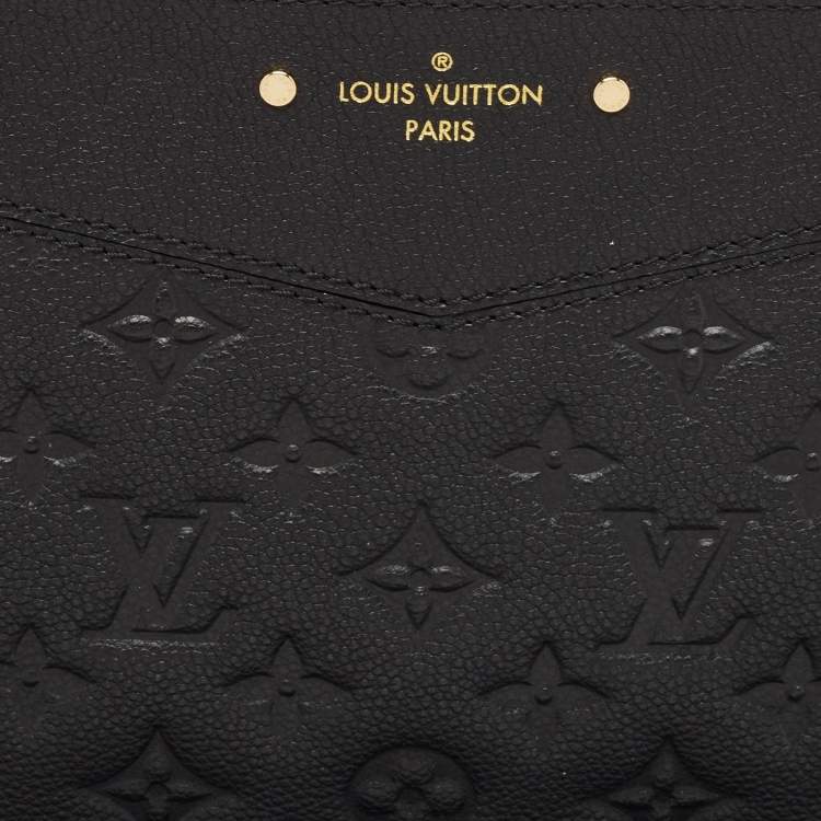Pre Owned Louis Vuitton Black Monogram Empreinte Leather Daily Pouch