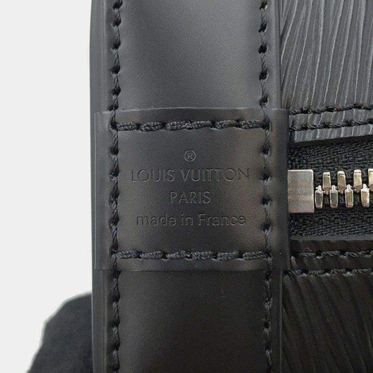 Pre Owned Louis Vuitton Noir Epi Leather Alma BB Bag