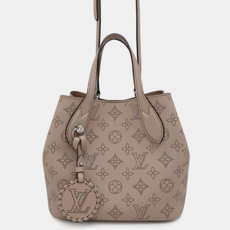 Pre Owned Louis Vuitton Monogram Mahina Blossom Galet PM Bag