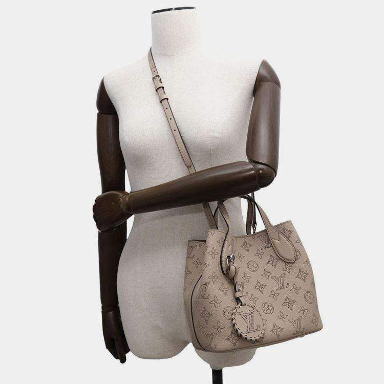 Pre Owned Louis Vuitton Monogram Mahina Blossom Galet PM Bag