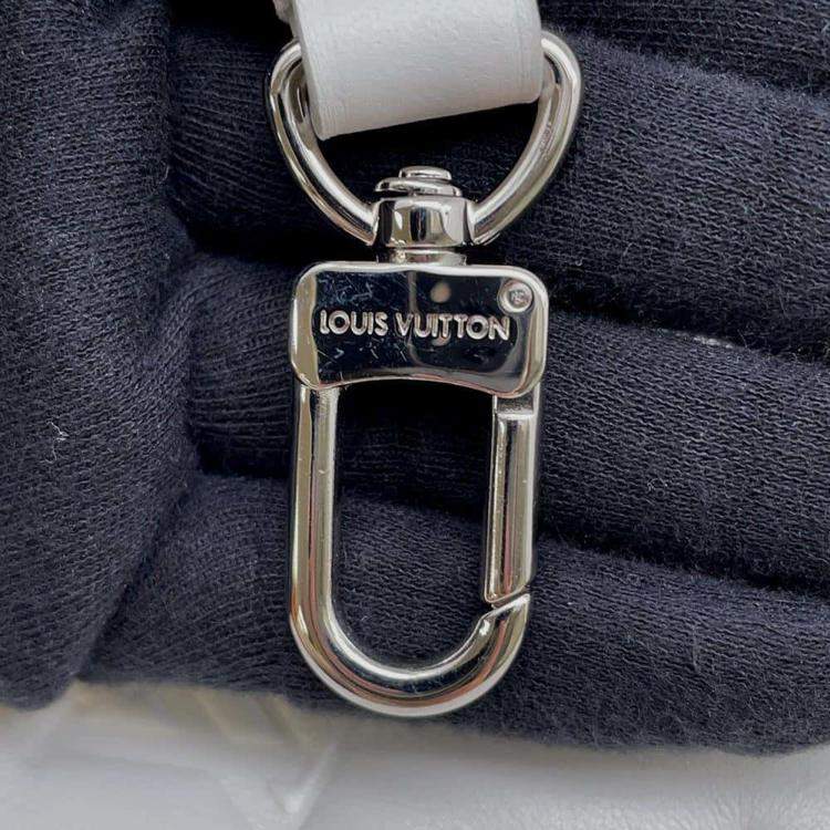 Pre Owned Louis Vuitton White Lambskin Coussin PM Bag