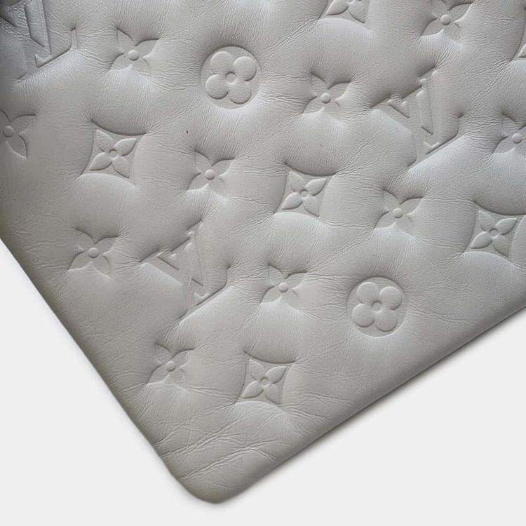 Pre Owned Louis Vuitton White Lambskin Coussin PM Bag