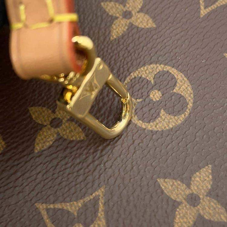 Pre Owned Louis Vuitton Brown Monogram Petit Sac Plat Bag