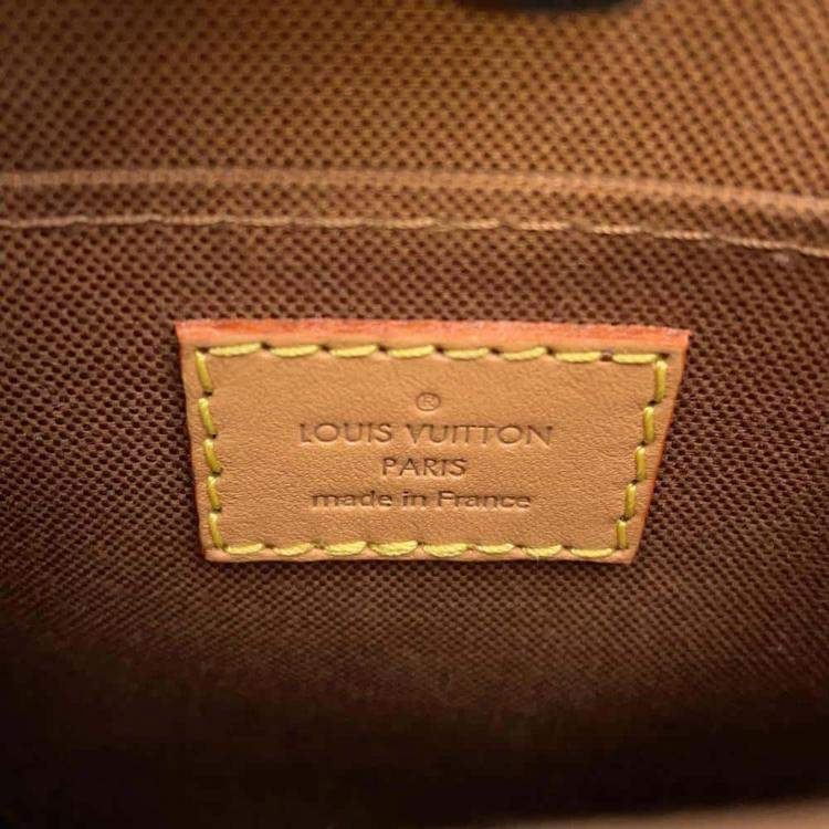 Pre Owned Louis Vuitton Brown Monogram Petit Sac Plat Bag