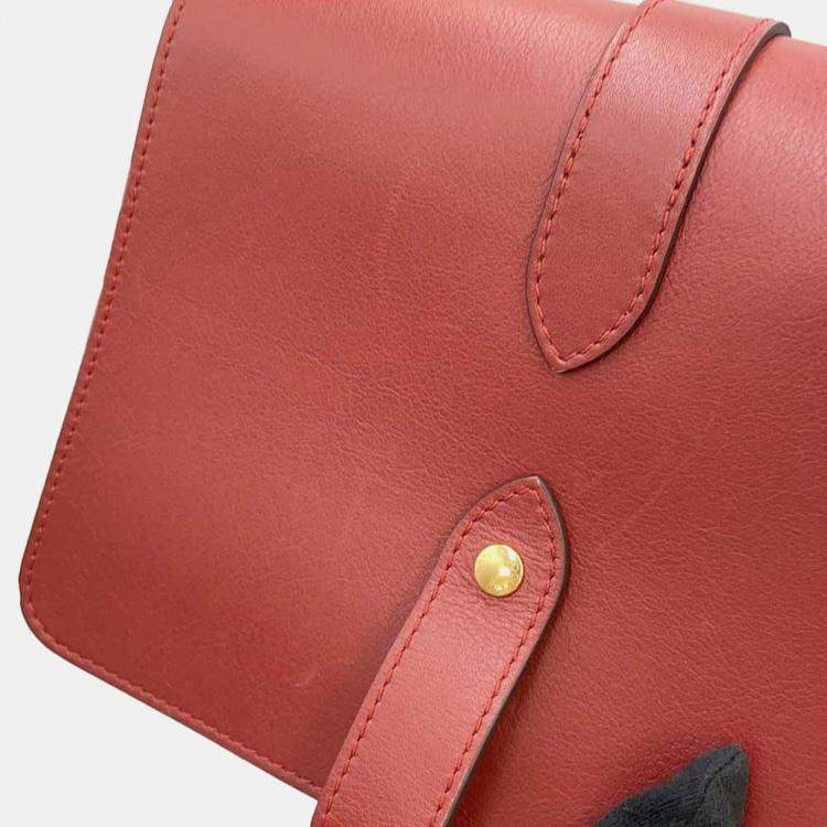 Pre Owned Louis Vuitton Red Calf Leather Rendezvous  Bag