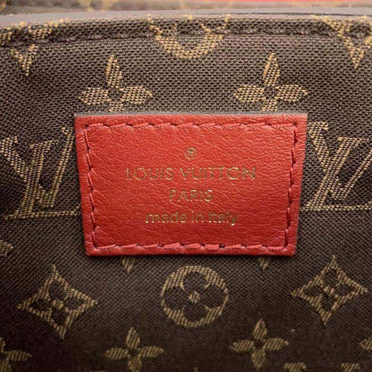 Pre Owned Louis Vuitton Red Calf Leather Rendezvous  Bag