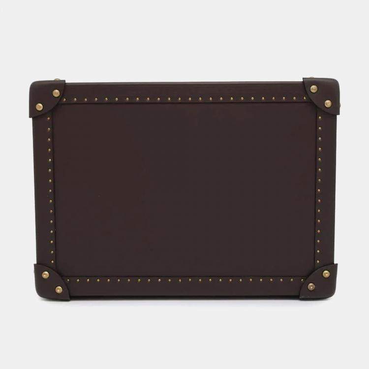 Pre Owned Louis Vuitton Brown Leather Boite Montre Case