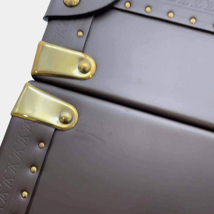 Pre Owned Louis Vuitton Brown Leather Boite Montre Case