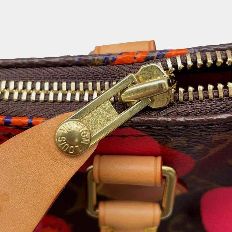 مملوكة مسبقًا Louis Vuitton Brown/Red Monogram Monogram Ramage Speedy 30 Bag