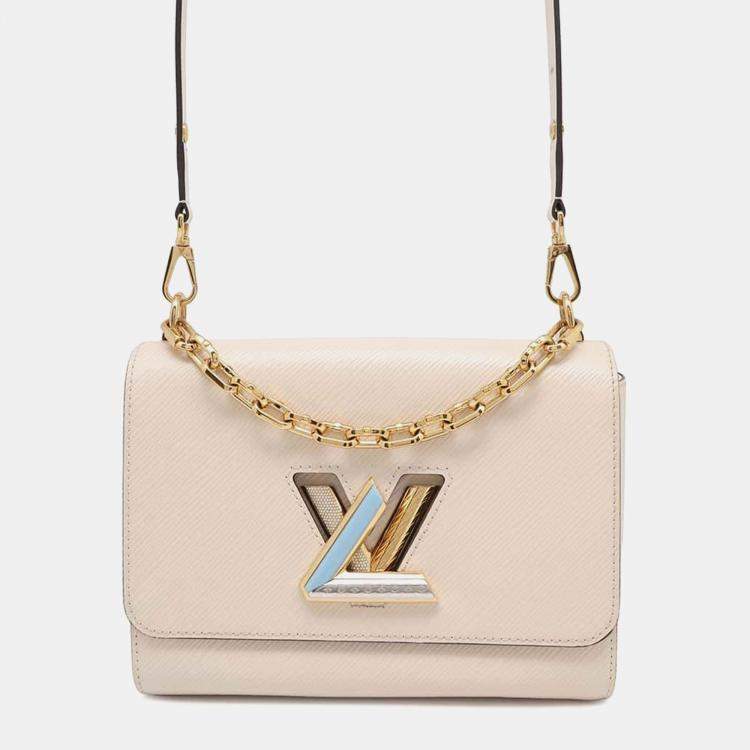 Pre Owned Louis Vuitton Ivory Epi Leather Twist MM Bag