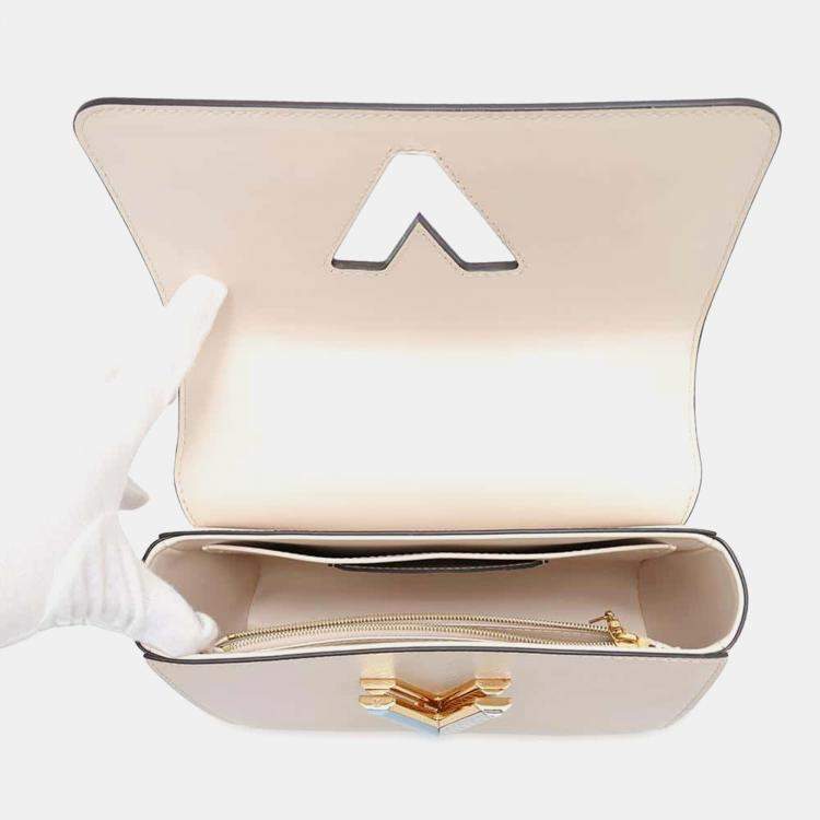 Pre Owned Louis Vuitton Ivory Epi Leather Twist MM Bag