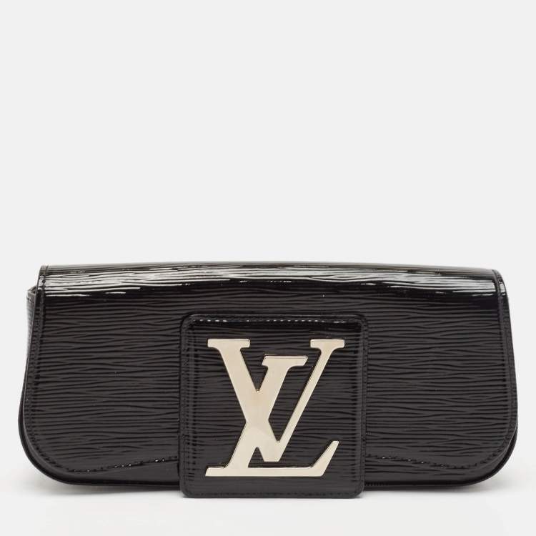 Pre Owned Louis Vuitton Black Electric Epi Leather Sobe Clutch