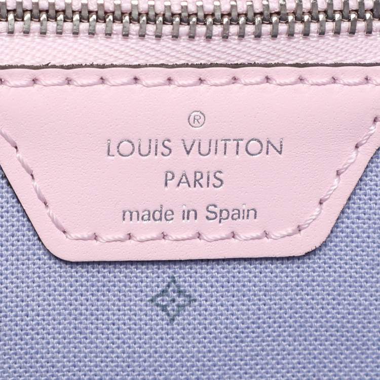 Pre Owned Louis Vuitton Pastel Tie Dye Monogram Canvas Neverfull Escale MM Bag