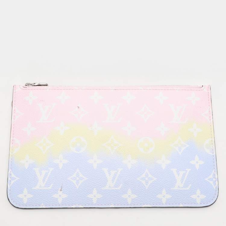 Pre Owned Louis Vuitton Pastel Tie Dye Monogram Canvas Neverfull Escale MM Bag
