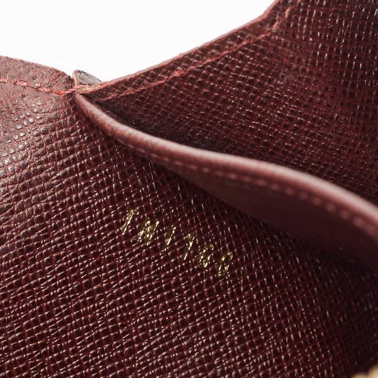 Pre Owned Louis Vuitton Sepia Monogram Idylle Canvas and Leather Sarah Wallet